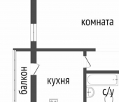 1-комн, 30кв м, этаж 4/5 ул Урицкого, 13